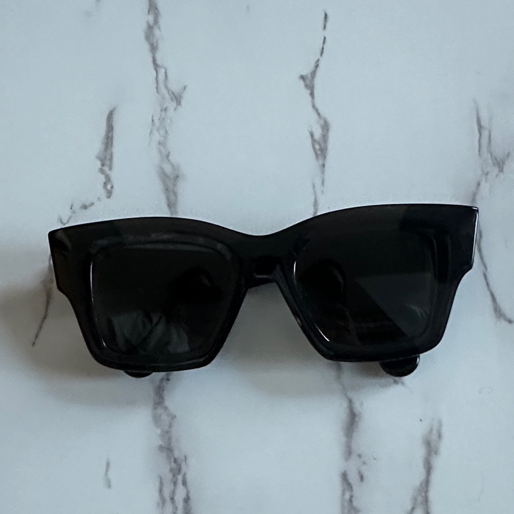 Jacquemus Prescription Black Chunky Les Lunettes Square Baci Sunglasses